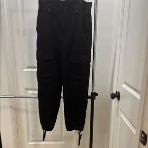 Banana Republic Black Cargo Pants Relaxed Fit